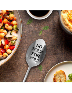 Cuchara de Sopa Divertida Jxubeuro - Acero Inoxidable 17.3 cm 2