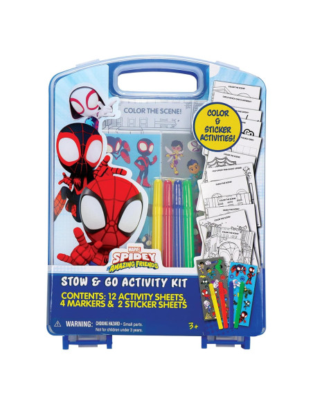 Kit de Actividades Stow & Go Marvel Spidey 17 Piezas Kit de Actividades Stow & Go Marvel Spidey 17 Piezas