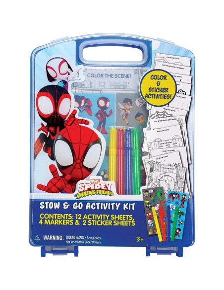 Kit de Actividades Stow & Go Marvel Spidey 17 Piezas Kit de Actividades Stow & Go Marvel Spidey 17 Piezas