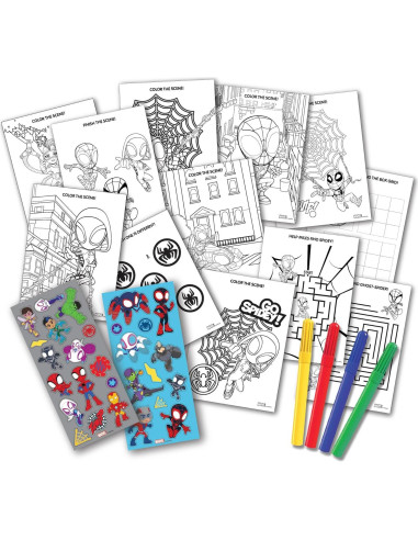 Kit de Actividades Stow & Go Marvel Spidey 17 Piezas