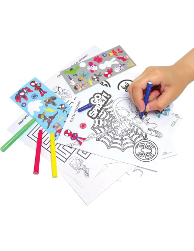 Kit de Actividades Stow & Go Marvel Spidey 17 Piezas