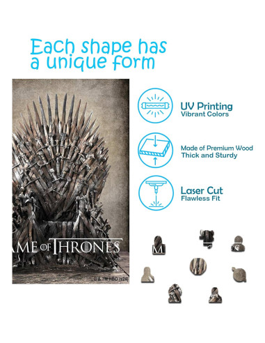 Rompecabezas de Madera Game of Thrones A3 309 Piezas