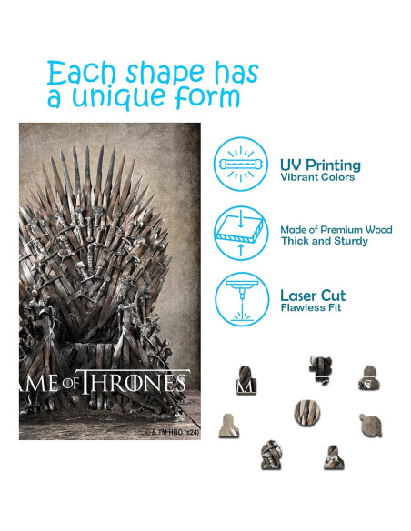 Rompecabezas de Madera Game of Thrones A3 309 Piezas