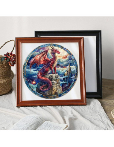 Rompecabezas de Madera 200 Piezas Dragón del Cielo Estrellado