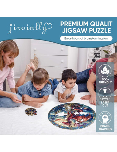 Rompecabezas de Madera 200 Piezas Dragón del Cielo Estrellado