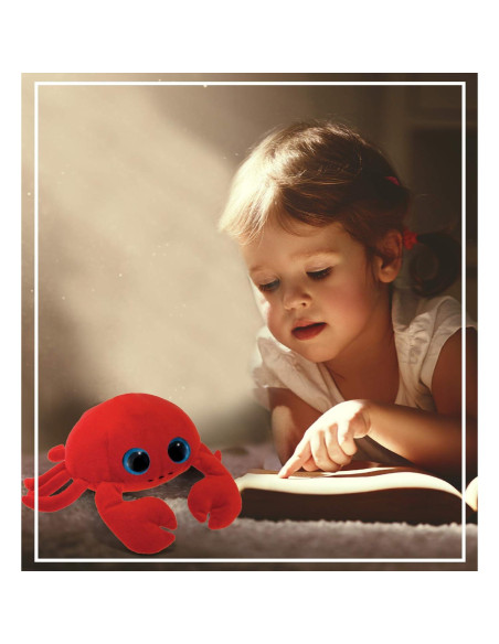 Cangrejo de Peluche Rojo Ojos Grandes Puzzled 15 cm Suave