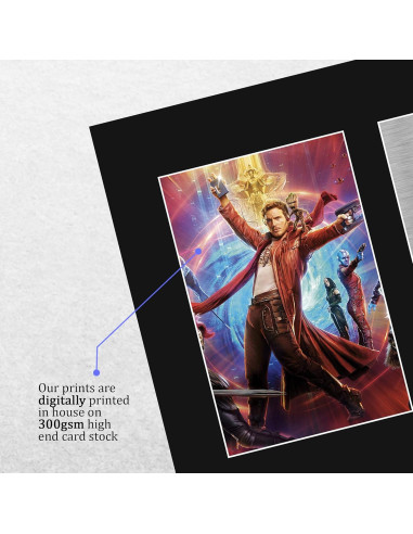 Exhibición Foto Autografiada Chris Pratt Guardianes de la Galaxia