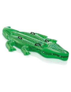 Flotador Inflable Intex Caimán Verde 203x114 cm para Niños