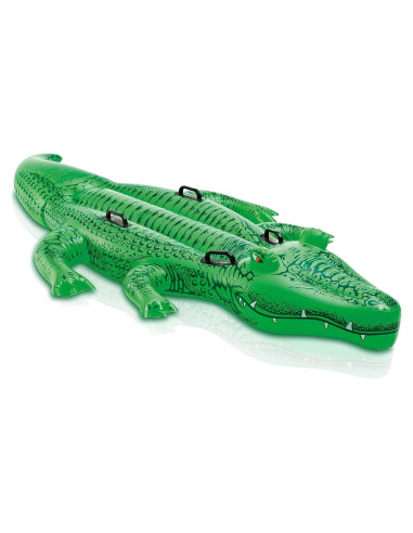 Flotador Inflable Intex Caimán Verde 203x114 cm para Niños