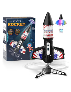 Lanzador de Cohetes Mafbeanl NO.2231A, Juguete Recargable 61m