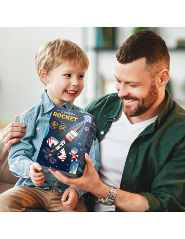 Lanzador de Cohetes Mafbeanl NO.2231A, Juguete Recargable 61m