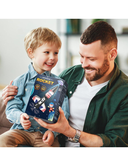 Lanzador de Cohetes Mafbeanl NO.2231A, Juguete Recargable 61m