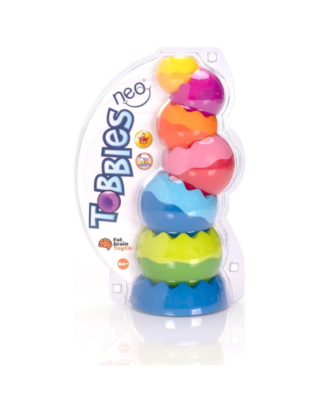 Juguete Sensorial Tobbles Neo Fat Brain - Apilamiento 6 Piezas