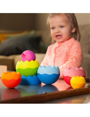 Juguete Sensorial Tobbles Neo Fat Brain - Apilamiento 6 Piezas