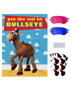 Juego de Fiesta Pin the Tail on The Bullseye OULUN 24PCS