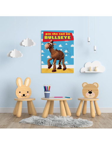 Juego de Fiesta Pin the Tail on The Bullseye OULUN 24PCS