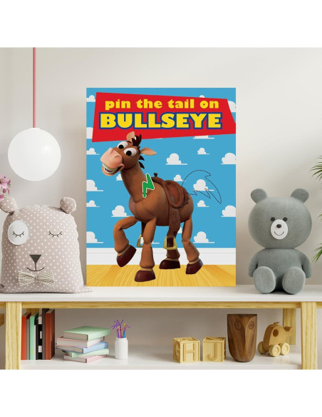 Juego de Fiesta Pin the Tail on The Bullseye OULUN 24PCS