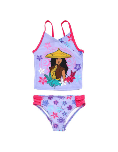 Conjunto Tankini 2 Piezas Niñas Dreamwave UPF 50+ Púrpura/Rosa