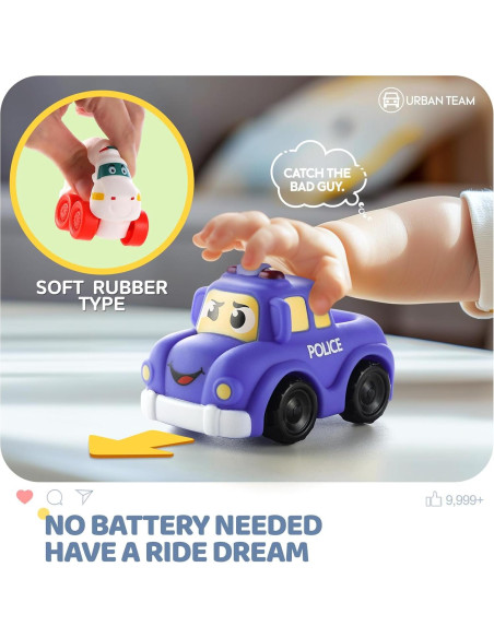 Juego de Coches de Juguete Bessome 12 PCS para Bebés 1-2 Años Juego de Coches de Juguete Bessome 12 PCS para Bebés 1-2 Años