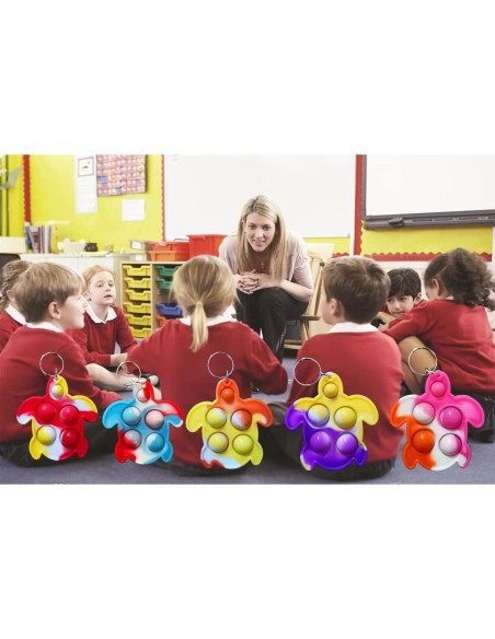 20 Llaveros Tortuga Pop Mini Roaqua - Juguetes de Fiesta 20 Llaveros Tortuga Pop Mini Roaqua - Juguetes de Fiesta