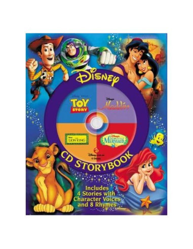 Disney CD The Lion King, the Little Mermaid, Toy Story, Aladdin: Disney Cd Storybook (4-In-1 Disney Audio CD Storybooks)