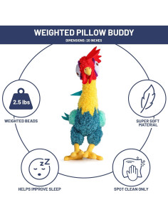 Almohada de Peluche con Peso Hei Hei Disney 50 cm 2