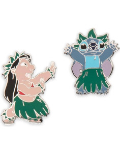 Conjunto de 2 Pines Lilo y Stitch Hula Disney 2