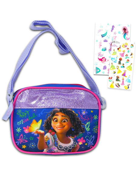Bolso Cruzado Encanto Disney Niñas con Stickers y Tatuajes