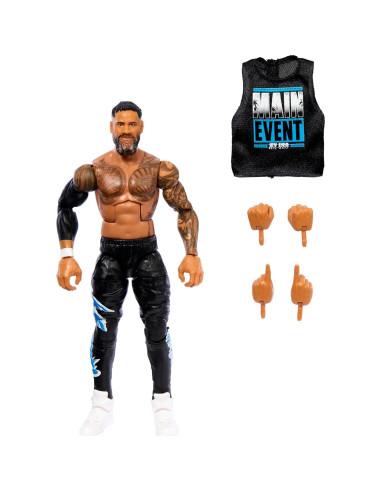 Figura de Acción Jey Uso Camisa Negra WWE Elite 2025