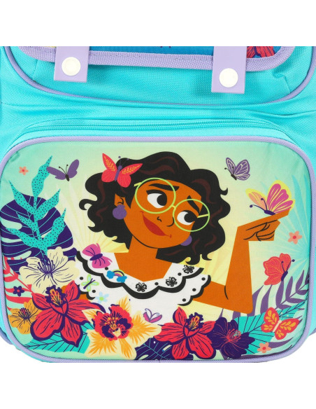 Mochila Escolar Disney Encanto 40.64 cm con Stickers y Botella Mochila Escolar Disney Encanto 40.64 cm con Stickers y Botella
