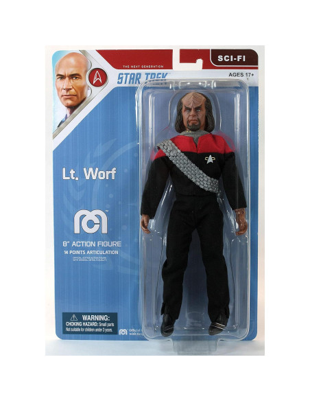 Figura de Acción Lt. Worf 20 cm Mego Star Trek Deep Space Nine