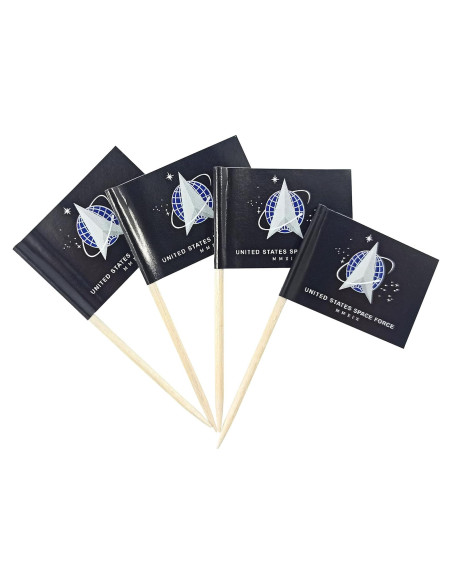 Banderas de Palillo de Dientes JBCD Fuerza Espacial 200pcs
