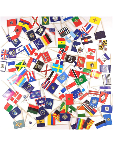 Banderas de Palillo de Dientes JBCD Fuerza Espacial 200pcs