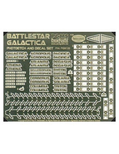 Juego de fotograbado y calcomanías Paragrafix Battlestar Galactica