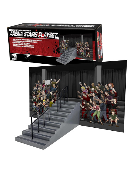 Juego de Escaleras de Arena para Figuras de Lucha Libre 66x38cm Juego de Escaleras de Arena para Figuras de Lucha Libre 66x38cm