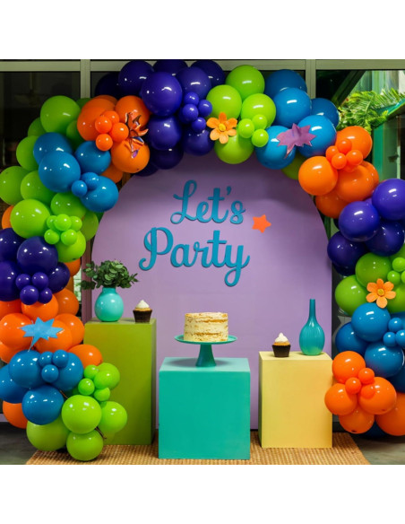 Globos de Fiesta 50 Pcs 30 cm Sowide Azul Verde Naranja Globos de Fiesta 50 Pcs 30 cm Sowide Azul Verde Naranja