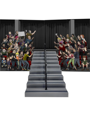 Juego de Escaleras de Arena para Figuras de Lucha Libre 66x38cm