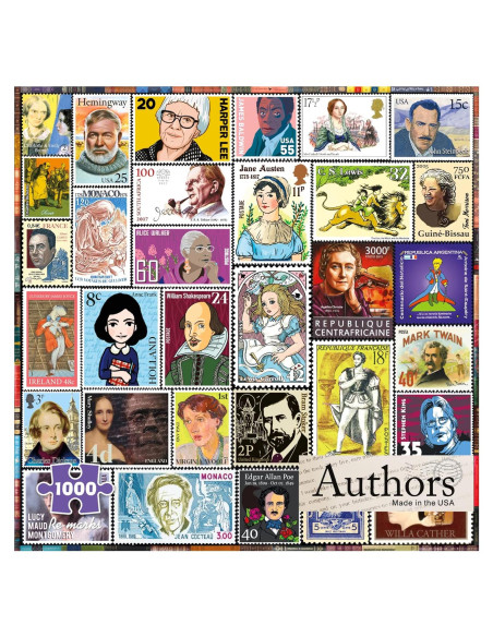 Rompecabezas Re-marks 1000 Piezas Collage Sellos Famosos