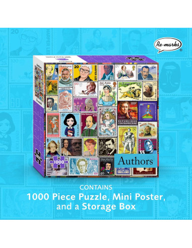 Rompecabezas Re-marks 1000 Piezas Collage Sellos Famosos