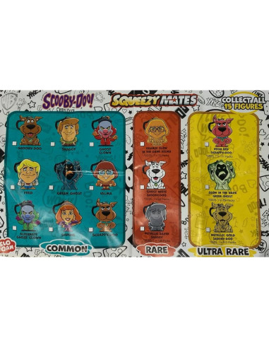 Figura Squeezy Scooby-Doo - Paquete de 3 - Animal de Fiesta