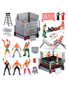 Conjunto de Lucha Libre Skylety 32 Piezas Figuras y Accesorios