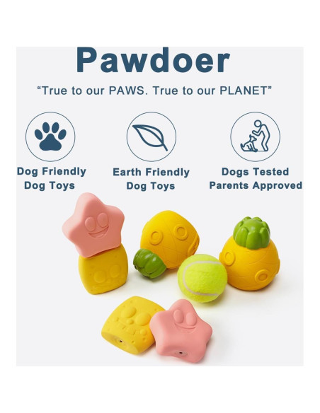 Juguetes Squeaky para Perros Medianos Pawdoer - 3 Pantalones de Láttex