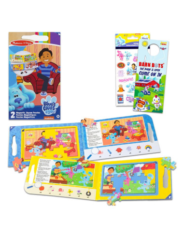 Rompecabezas Magnéticos Blue's Clues - 2 Piezas + Stickers