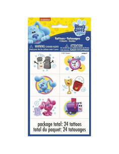 Tatuajes Temporales Blue's Clues - Paquete de 24 Diseños 2