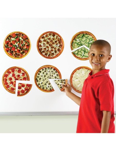Pizza Magnética de Fracciones Recursos de Aprendizaje 24 Piezas