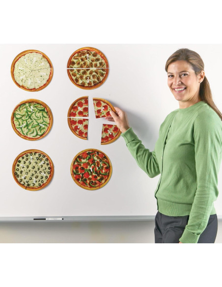 Pizza Magnética de Fracciones Recursos de Aprendizaje 24 Piezas
