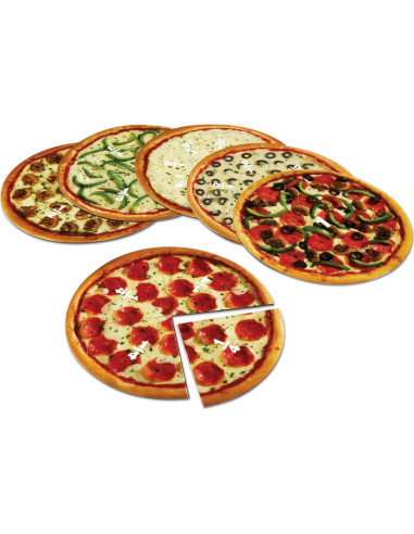 Pizza Magnética de Fracciones Recursos de Aprendizaje 24 Piezas