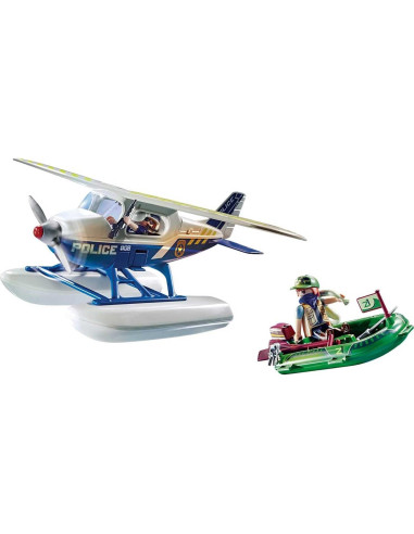 Hidroavión de Policía Playmobil 70779 con 2 Figuras y Accesorios