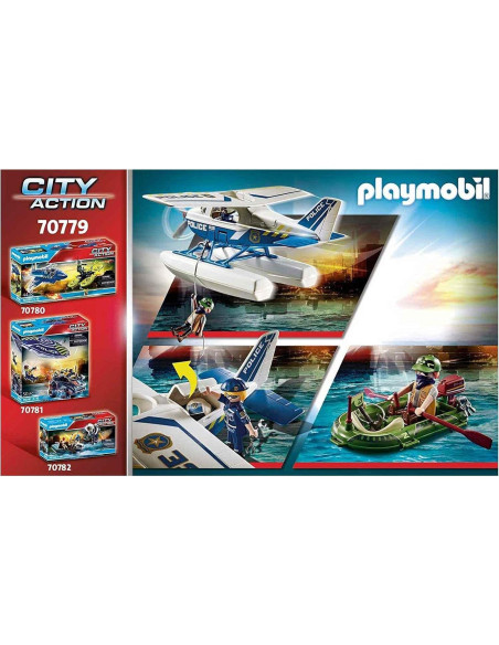 Hidroavión de Policía Playmobil 70779 con 2 Figuras y Accesorios Hidroavión de Policía Playmobil 70779 con 2 Figuras y Accesorios