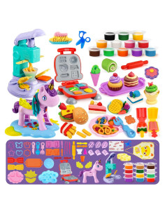 Juego de Masa 60 PCS ZW Creations 3 en 1 para Niños